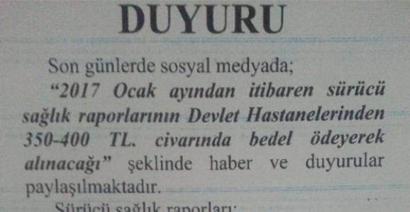 EMNİYET'TEN EHLİYET DUYURUSU