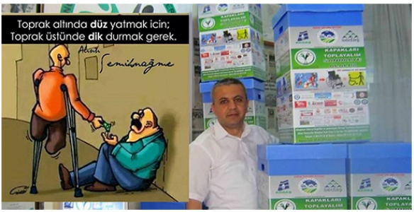 ENGELLİLERİ DİLENCİ GÖREN ZİHNİYETE'KARİKATÜRLÜ CEVAP!