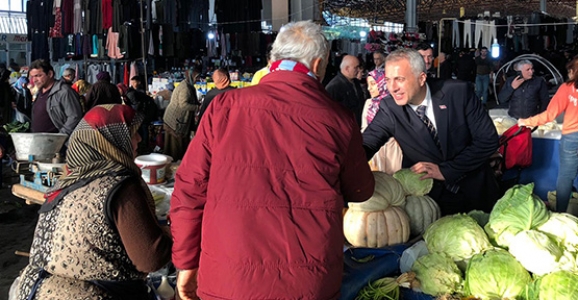 Esnaf ve Vatandaşlardan Babaoğlu’na Yoğun İlgi