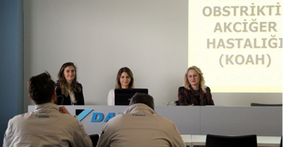 Fabrika işçilerine KOAH eğitimi