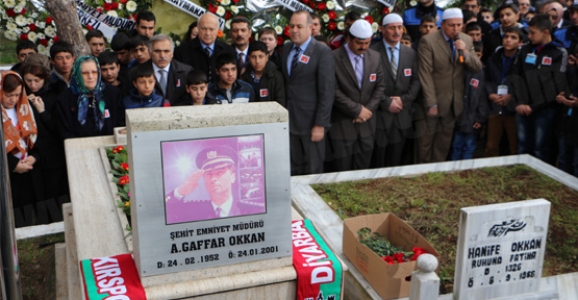 GAFFAR OKKAN MEZARI BAŞINDA ANILDI