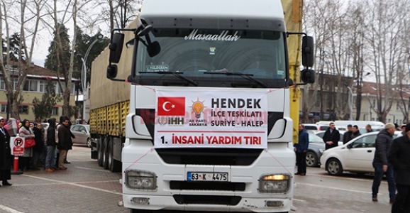HALEP YARDIM TIR’LARI YOLA ÇIKTI