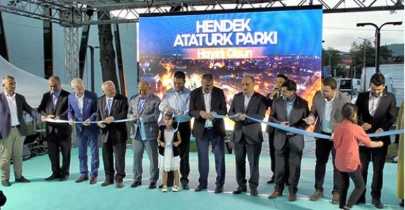 Hendek Atatürk Parkı açıldı