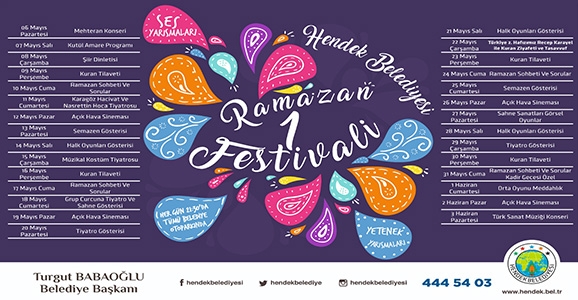 Hendek Belediyesi 1. Ramazan Şenlikleri