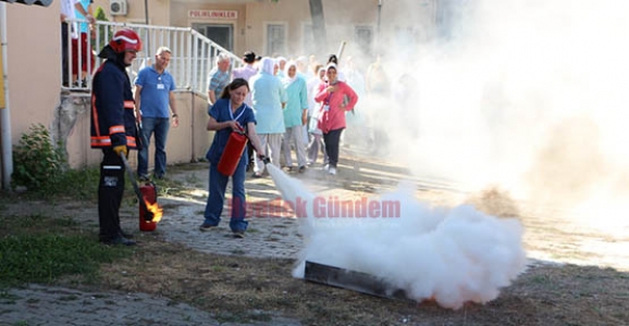 HENDEK DEVLET HASTANESİNDE YANGIN TATBİKAT GERÇEKLEŞTİ
