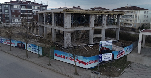 Hendek İtfaiye Hizmet Binası Yükseliyor