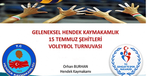 Hendek Kaymakamlık Voleybol Turnuvası Başlıyor