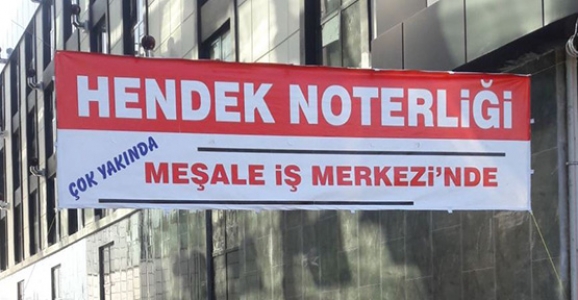 HENDEK NOTERİ YENİ YERİNE TAŞINIYOR
