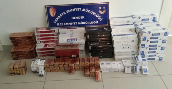 HENDEK POLİSİNDEN KAÇAK SİGARA OPERASYONU