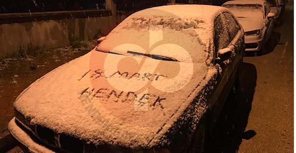 Hendek'te Kar Süprizi