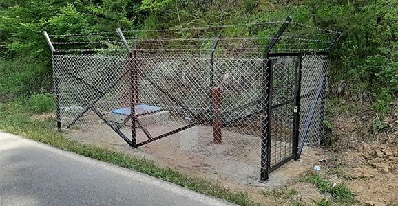 Su Hattına Tel Örgülü Koruma