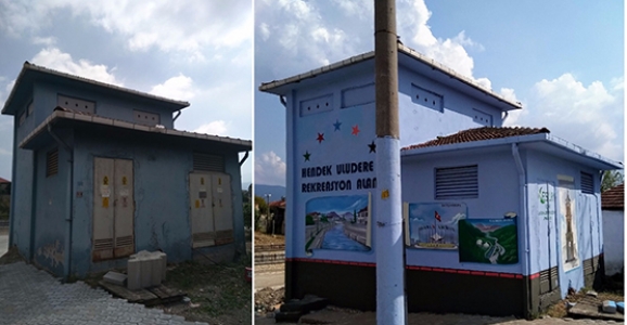 HENDEK’TE TRAFOLAR BOYANIYOR