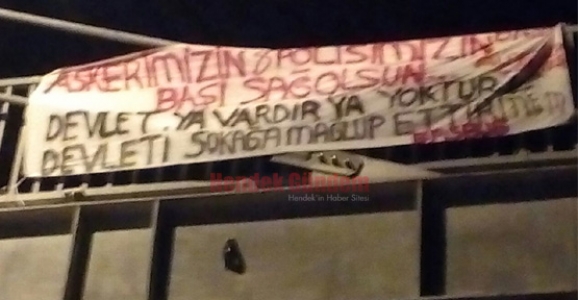 HENDEK’TEN PANKARTLI MESAJ