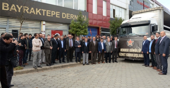 HENDEK’TEN SURİYE’YE YARDIM TIRI YOLA ÇIKTI