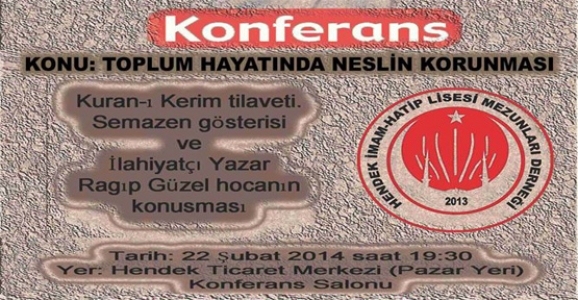 HİMDER'DEN KONFERANSA DAVET