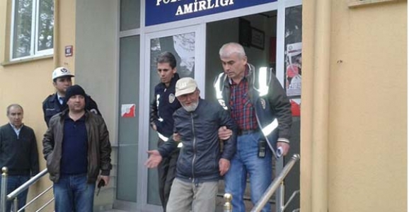 HIRSIZLIK YAPAN DEDE YAKALANDI