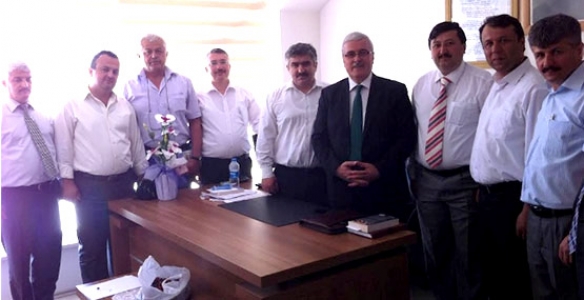 İLÇEMİZDEN GİDEN MÜDÜRLERE ZİYARET