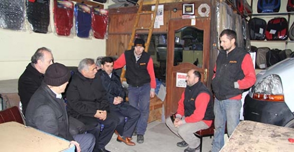 İNCİ SANAYİ ESNAFINI GEZDİ