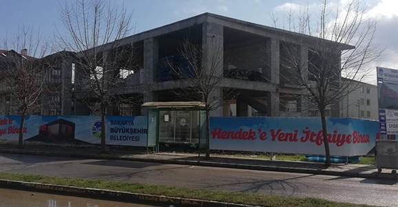 İtfaiye Hizmet Binasında Çalışmalar Devam Ediyor