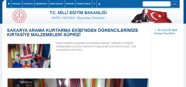 Kars’lı Öğrencilerden SAKE’ye Teşekkür