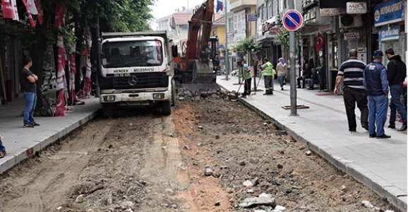 Kemal Paşa Caddesinde Çalışmalar Hızlandı