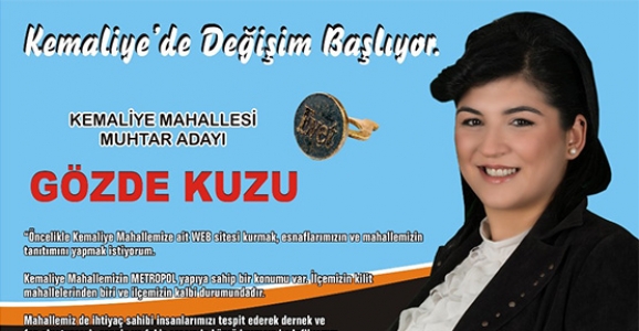 KEMALİYE MUHTAR ADAYI KUZU EKİBİ İLE ÇALIŞIYOR