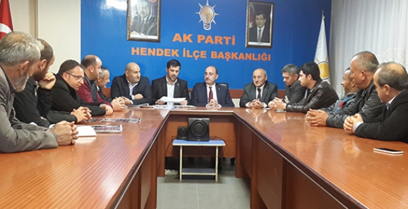 KILIÇ HENDEK İLÇE TEKİLATININ TOPLANTISINA KATILDI