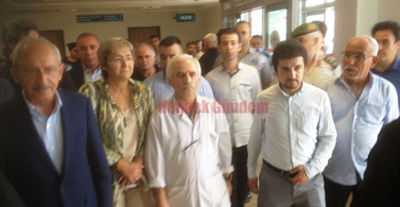 KILIÇDAROĞLU’NDAN YARALILARA GEÇMİŞ OLSUN ZİYARETİ