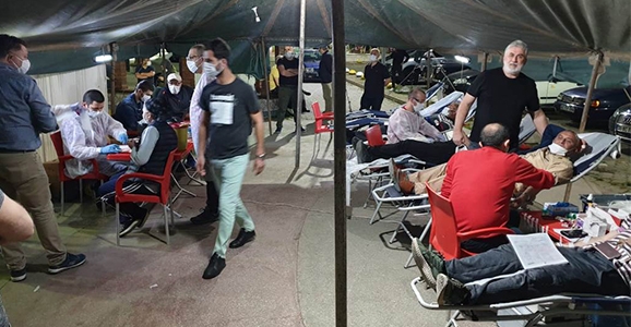 Kızılay’ın Kan Bağışı Çağrısına Hendekliler Akın Etti