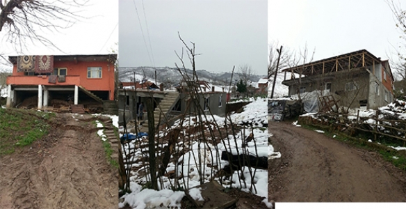 KOCAAHMETLER’DE HEYELAN İKİ EV BOŞALTILDI