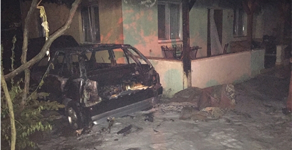 LPG’Lİ ARAÇ’TA YANGIN