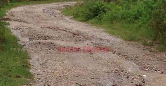 MAHALLE SAKİNLERİ YOLLARIN YAPILMASINI İSTİYOR