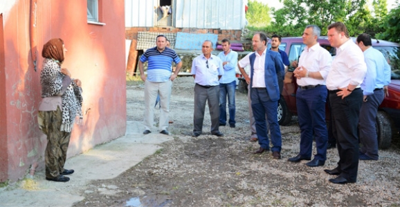 MHP SEL BÖLGESİNDE VATANDAŞLARI ZİYARET ETTİ