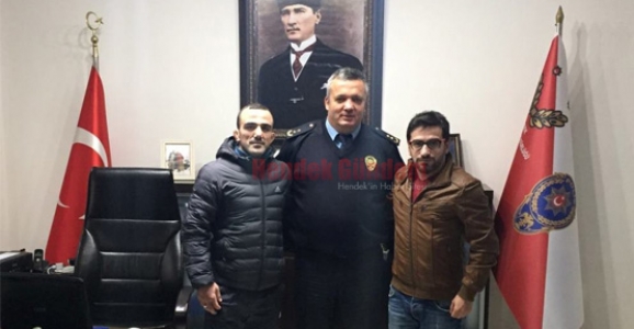 MİLLİ GÜREŞÇİLER, EMNİYET MÜDÜRÜNÜ ZİYARET ETTİ