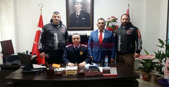 MUAY THAİ KULÜBÜ İLÇE EMNİYET MÜDÜRLÜĞÜNE ZİYARET