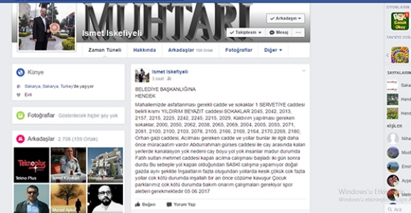 MUHTAR İSKEFİYELİ, YENİMAHALLENİN EKSİKLERİNİ SIRALADI