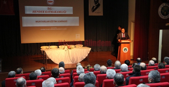 MUHTARLARA EĞİTİM SEMİNERİ