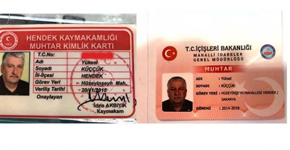 MUHTARLARA TEK TİP KİMLİK KARTI 