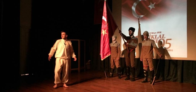 ÖĞRENCİLERDEN İSTİKLAL MARŞININ KABULÜ PROGRAMI