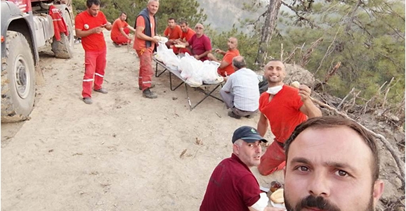 Orman İşletmenin İtfaiyecileri Canla Başla Çalıştılar