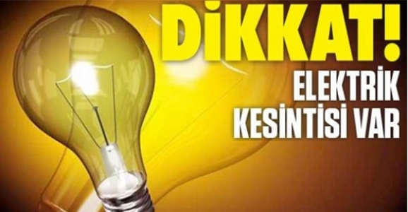PAZAR GÜNÜ HENDEK’TE 6 SAAT ELEKTRİK YOK