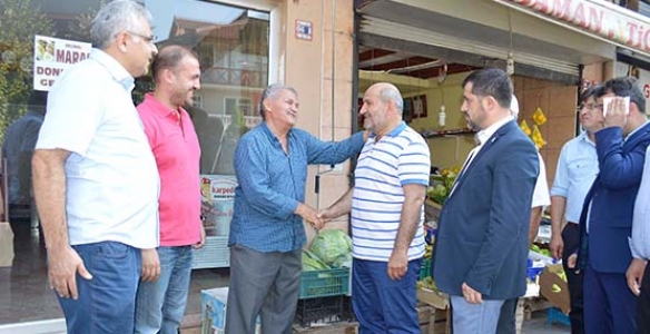 PÜSKÜLLÜ, ESNAF VE VATANDAŞLARLA BAYRAMLAŞTI