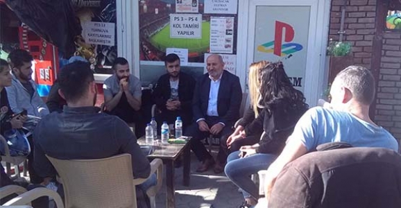 PÜSKÜLLÜ’DEN YANGIN ÇIKAN KAFELERE ZİYARET