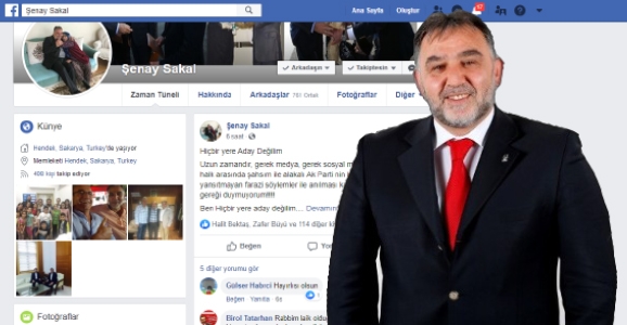 Sakal Aday Değilim Dedi