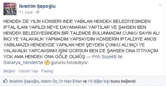ŞAPOĞLU’NDAN VERYANSIN