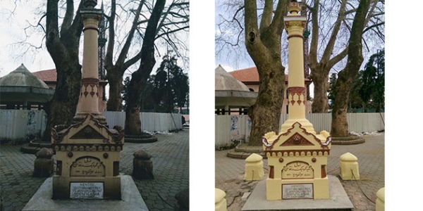 ŞEHİT MAHMUT BEY ANITI’NA BAKIM YAPILDI