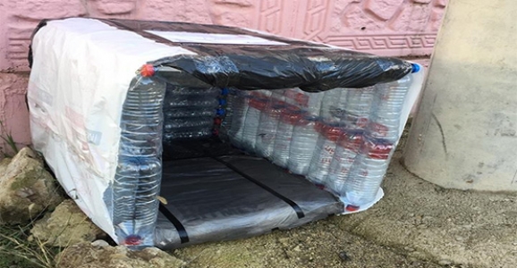 Sokak Hayvanları İçin Pet Şişeli Koruma