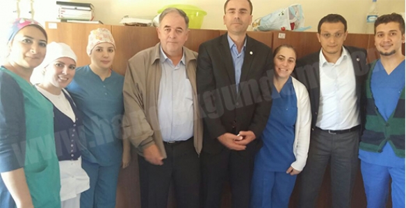 SÖNMEZ’DEN HENDEK DEVLET HASTANESİ PERSONELİNE TEŞEKKÜR ZİYARETİ 
