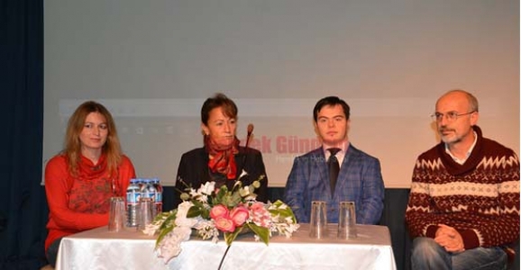 TECAHÜL-İ ARİF FİLMİNİN YÖNETMENİ VE OYUNCULARI HENDEK’TE 