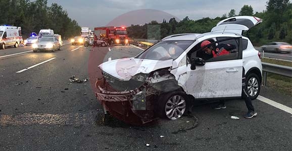 TEM’de Feci Kaza, 2 Ölü 4 Yaralı